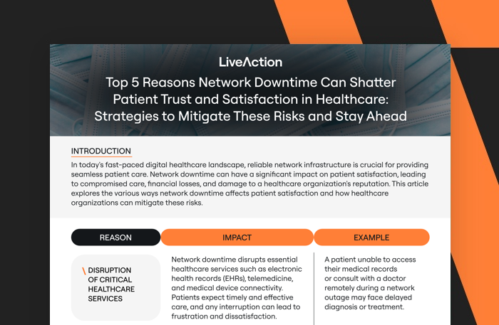 Top 5 Reasons Network Downtime Can Shatter Patient Trust and Satisfaction in Healthcare.