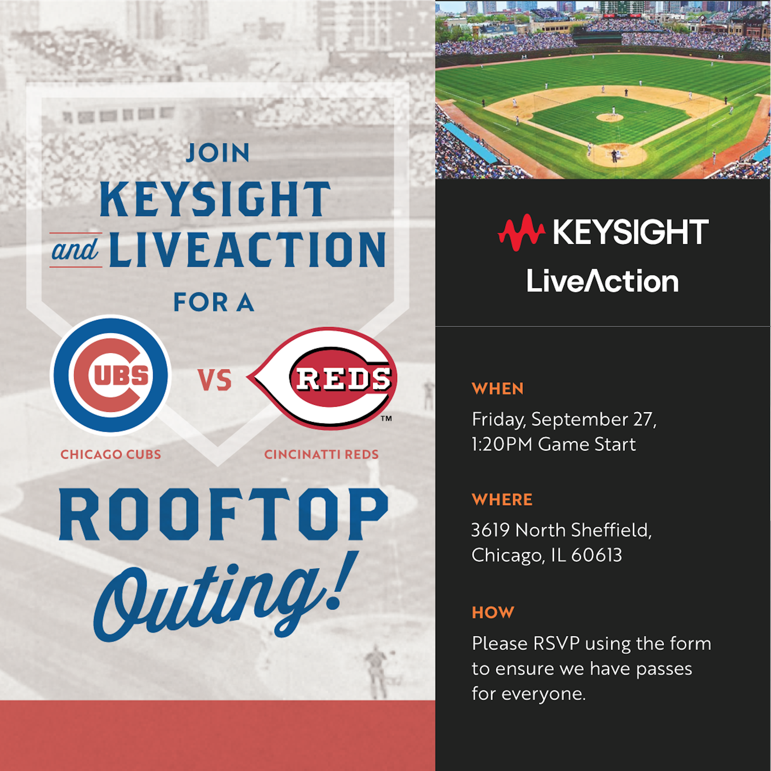 Join Keysight and LiveAction for a Rooftop Outing!