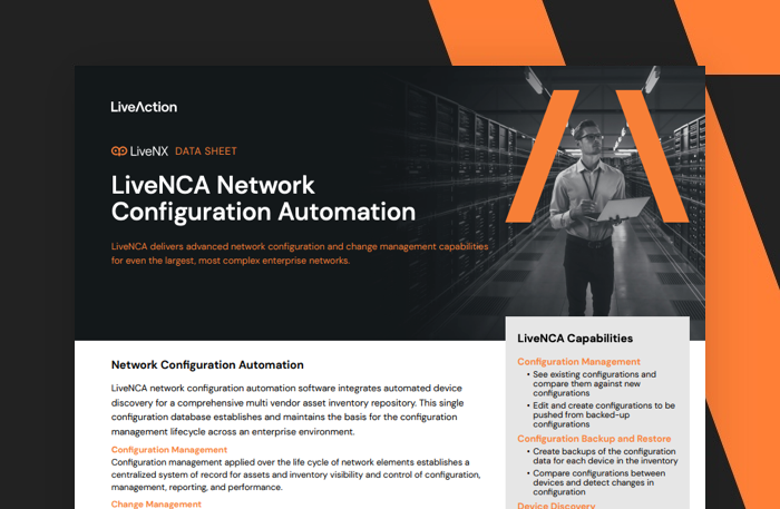 LiveNCA Network Configuration Automation Data Sheet