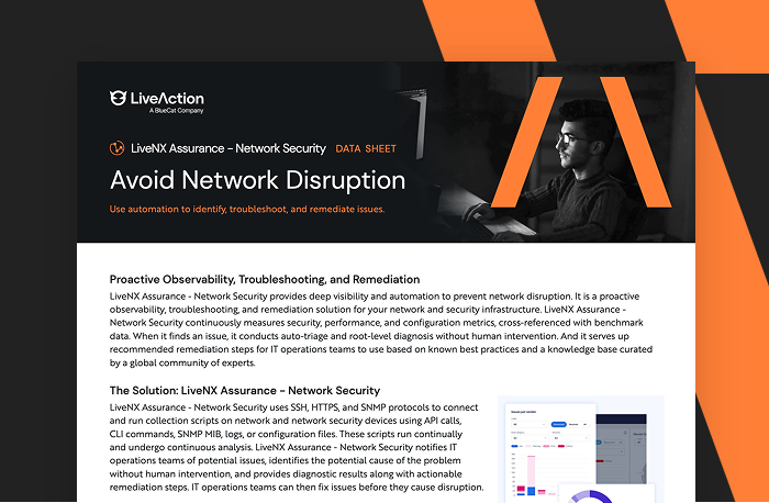 LiveNX Assurance – Network Security Data Sheet